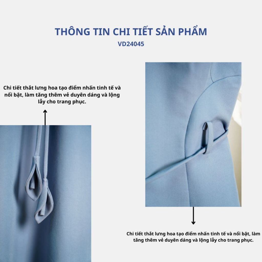 Vella Fashion đầm midi dáng peplum tay ngắn, váy dự tiệc thắt lưng hoa VD24045 - Size S
