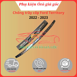 Ốp chống trầy cốp trong, ngoài xe Ford Territory 2022-2025 TITAN phay xước cao cấp