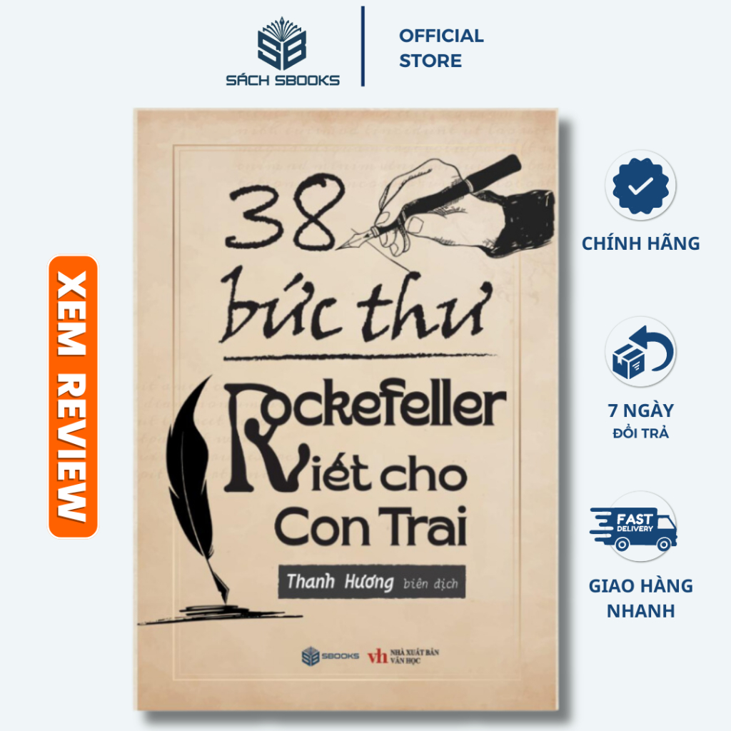 Sách - 38 Bức Thư Rockefeller Viết Cho Con Trai - Sbooks Store