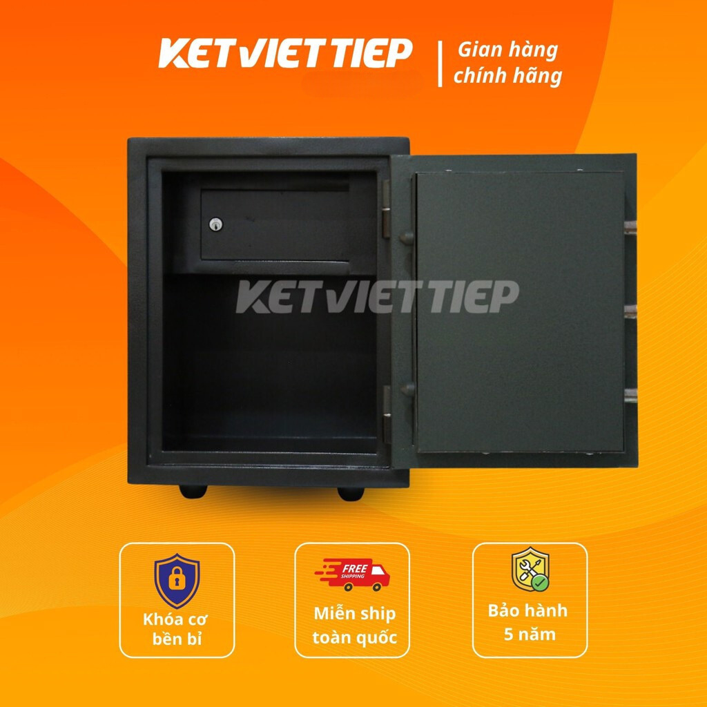 [HÀNG CHÍNH HÃNG] KÉT SẮT VIỆT TIỆP KHÓA CƠ K44BL