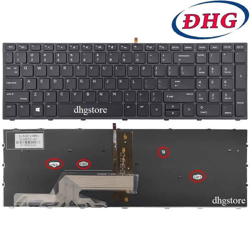 Clavier AZERTY Français De Remplacement Pour HP ProBook 450 G5 - Clavier Interne D'origine, Installation Facile - 9