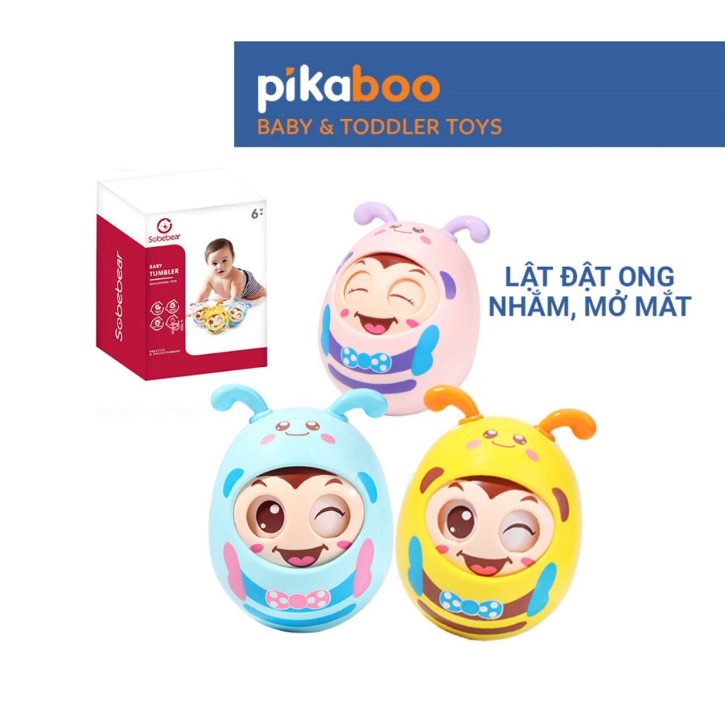 Ảnh Đồ chơi lật đật con vật Pikaboo và âm thanh vui nhộn, chất liệu an toàn cho bé 1