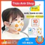 0-9 Tuổi Sét 50 cái Khẩu Trang 5d Sơ Sinh Cho Bé Vải Lụa
