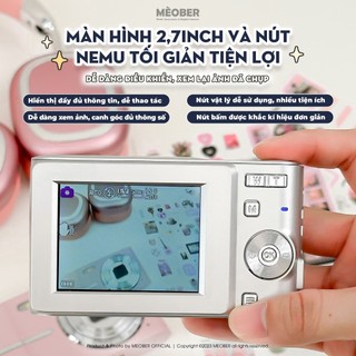 [Tặng thẻ nhớ] Máy ảnh kĩ thuật số digital Booie Retro Y2K Korea Camera - quay, chụp 50MP, siêu gọn by MèoBer