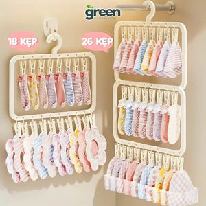 Móc Treo Quần Áo Trẻ Em GreenHome, Móc Trùm Treo Đồ Cho Bé Treo Khăn Tất Bao Tay Bao Chân Mũ Cho Bé