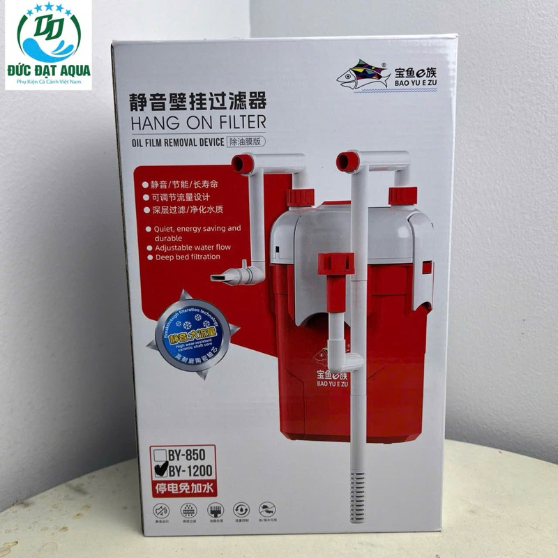 Lọc Treo Baoyu BY-650 BY-850 by -1200 Lọc Treo Cho Bể Cá Cảnh, hàng chính hãng bảo hành 6 tháng 9
