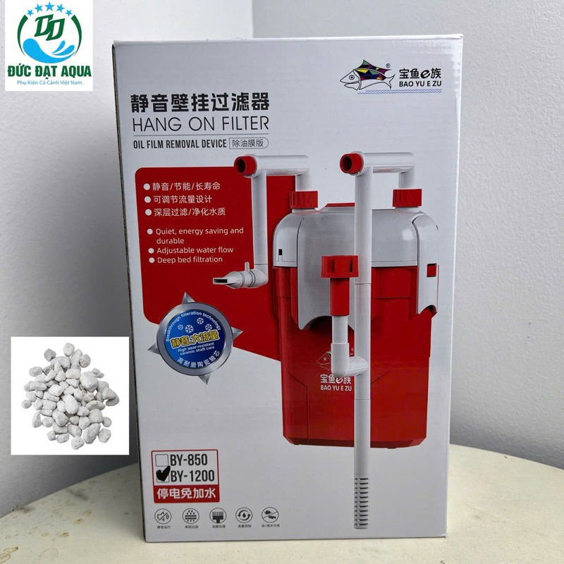 Lọc Treo Baoyu BY-650 BY-850 by -1200 Lọc Treo Cho Bể Cá Cảnh, hàng chính hãng bảo hành 6 tháng 8