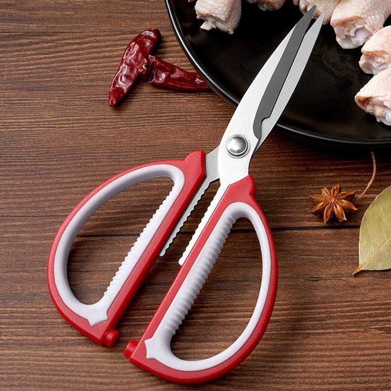 Kéo cắt Vải, Cắt Giấy, Cắt Vật Dụng Đa Năng - Kéo Cán Đỏ Xám