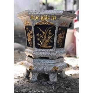 khuôn Chậu lục giác rộng 31cm cao 26cm nhựa abs