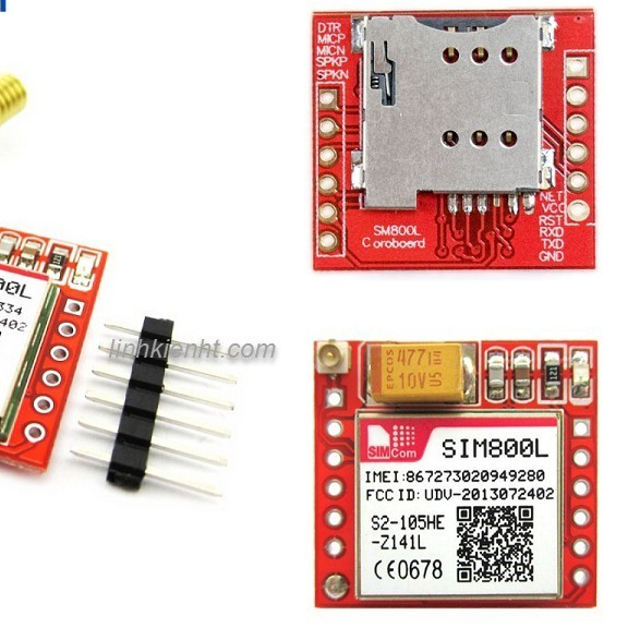 MODULE SIM800L SIM800 SIM800C GSM GPRS KÈM ĂNG TEN KẾT NỐI ARDUINO ...