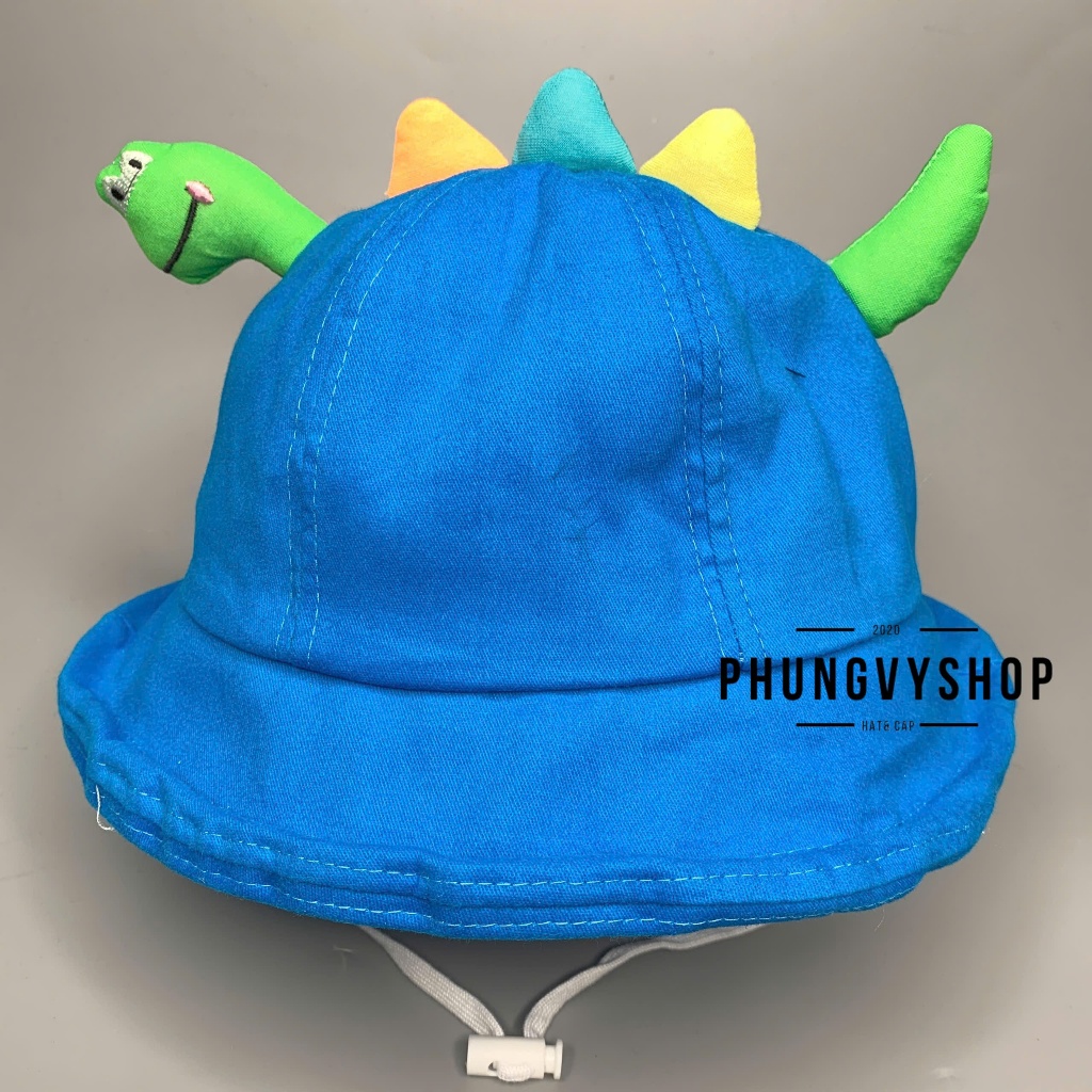 Bé TRÊN 4 Tuổi/ Vòng đầu 55cm_Mũ bucket tai bèo vành cực dễ thương trai gái phungvyshop-Nón BO XUONGKHUNGLONG khủng long