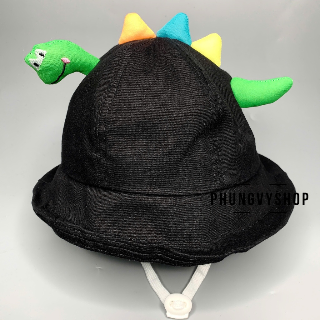 Bé TRÊN 4 Tuổi/ Vòng đầu 55cm_Mũ bucket tai bèo vành cực dễ thương trai gái phungvyshop-Nón BO XUONGKHUNGLONG khủng long