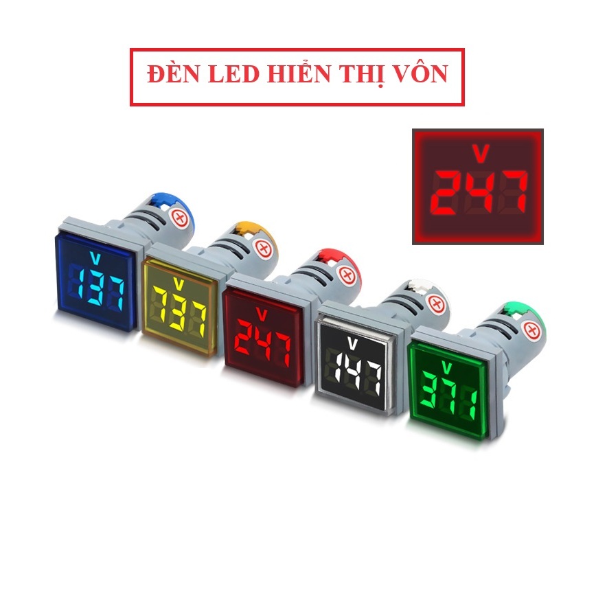 Đồng hồ hiển thị vôn - ampe dạng đèn LED- Đèn LED hiển thị dòng điện ...