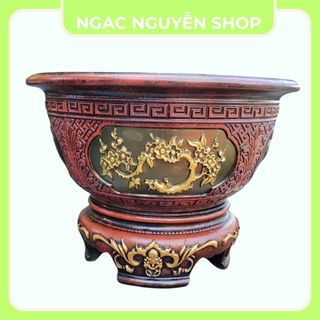 Khuôn chậu tròn 60 cúc mai  hàng Việt Nam dày dặn