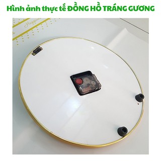 Đồng Hồ Treo Tường Tráng Gương Chữ Thư Pháp - Tri Ân Thầy Cô 20/11