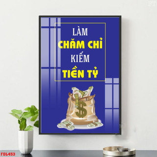 Tranh Laminate Tráng Gương - Tranh Slogan Treo Tường Trang Trí Văn Phòng, Phòng Khách Tạo Động Lực