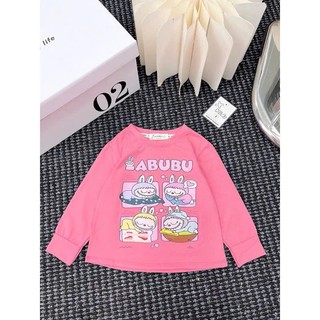 Áo thun dài tay bé gái labubu hot hit, áo thun bé gái size 10-30kg