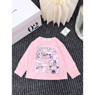 Áo thun dài tay bé gái labubu hot hit, áo thun bé gái size 10-30kg