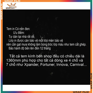 Tem kính lái- Tem dán chống nắng-trang trí kính ô tô MITSUBISHI (Tặng gạt dán)