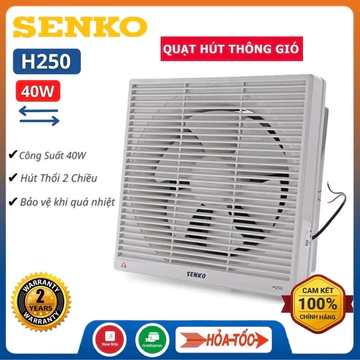 [ship hoả tốc] Quạt thông gió senko H250/ Quạt hút gió senko H250/ Quạt gió senko- chính hãng Bh 12 tháng