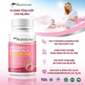 Vitamin tổng hợp bầu - AusNatures Pregnancy Essentials - Bổ sung vitamin và khoáng chất cho bà bầu