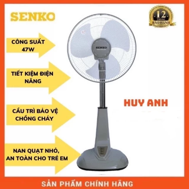 [🚀Hoả tốc 1h-3h🚀] Quạt lửng Senko/ Quạt đứng Senko/ Quạt cây SENKO cao cấp giá sốc(màu giao ngẫu nhiên)