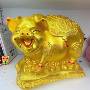 Heo đất tiết kiệm Heo Tết Bệ Vàng Tài Lộc size đại ống heo lợn đất tiết kiệm hình con giáp