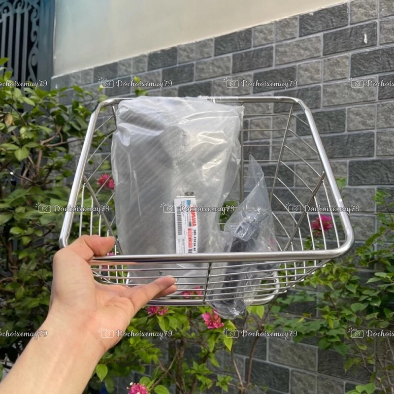 Rổ inox + pát rổ + mặt nạ (Combo 3 món cho xe Sirius) | Shopee Việt Nam