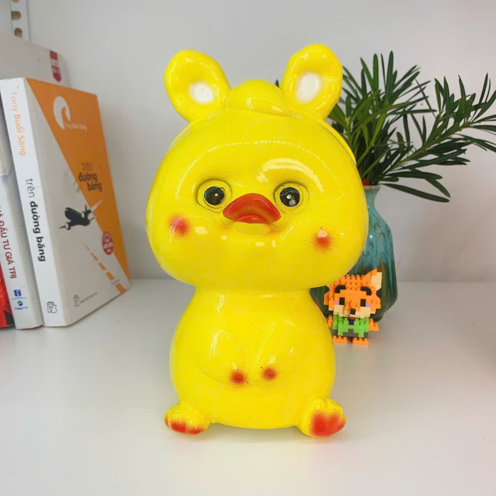 Lợn Đất Heo đất tiết kiệm Vịt con baby- ống tiết kiệm quà tặng trang trí