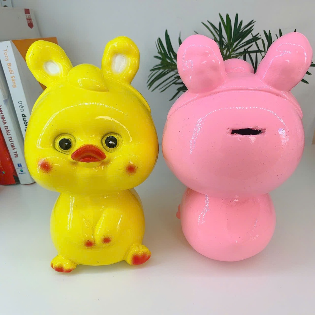 Lợn Đất Heo đất tiết kiệm Vịt con baby- ống tiết kiệm quà tặng trang trí
