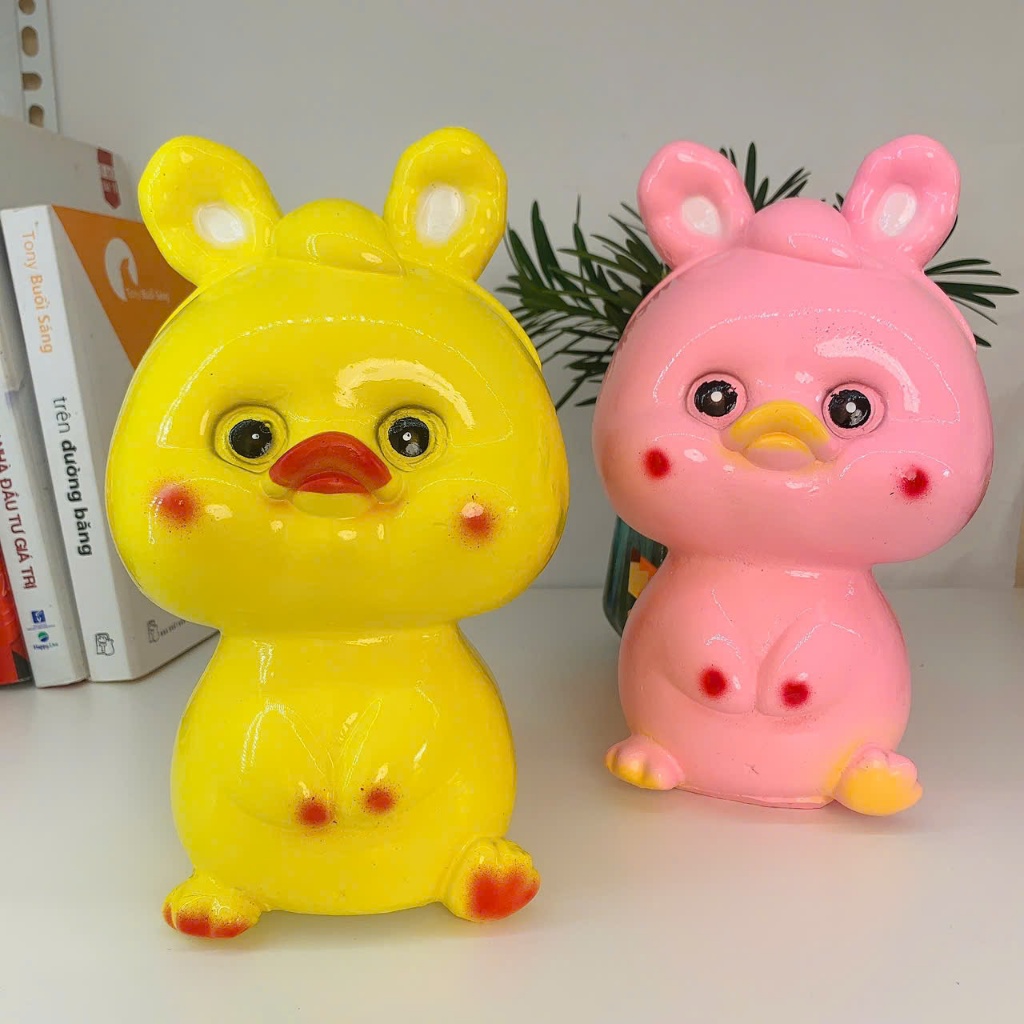 Lợn Đất Heo đất tiết kiệm Vịt con baby- ống tiết kiệm quà tặng trang trí