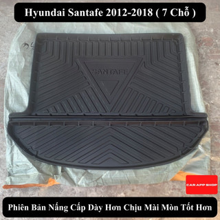 Lót Cốp Hyundai Santafe Đời 2012-2023 Chống Mài Mòn Gấp Mép (Hàng Nội Địa Trung)