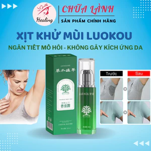 Xịt khử mùi hôi nách LUOKOU 30ml ngừa mồ hôi dưới cánh tay Serum khử mùi hôi cơ thể cho nam nữ H08