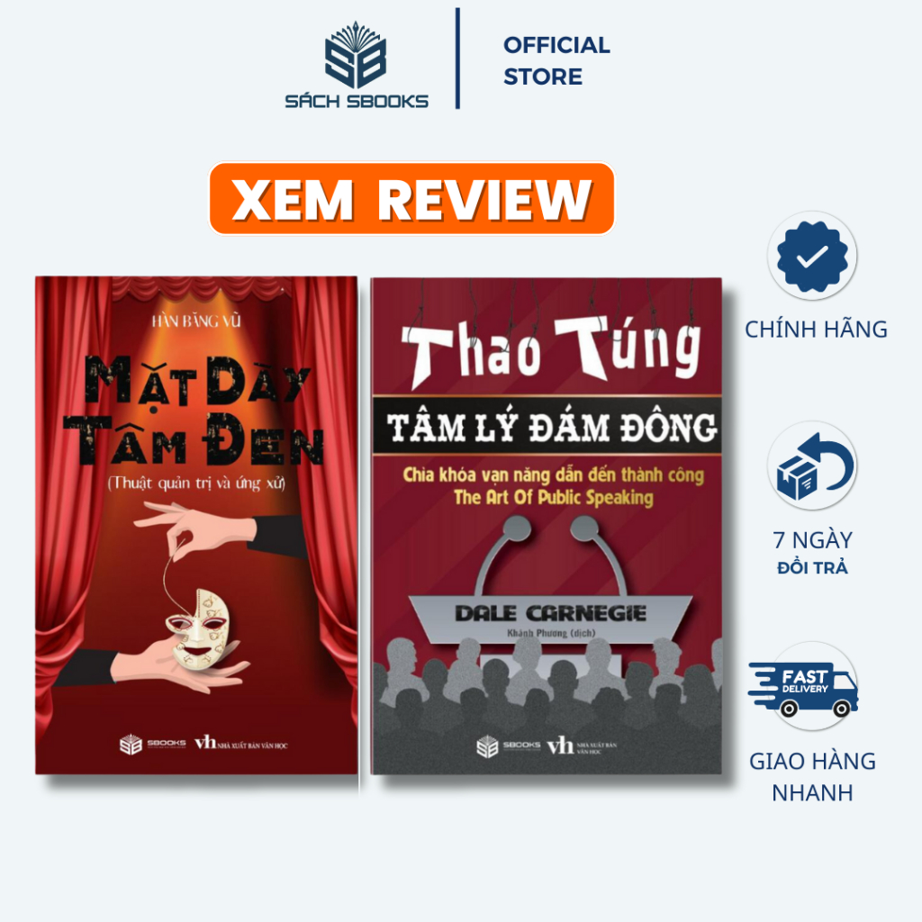 Sách Combo 2 Cuốn : Mặt Dày Tâm Đen + Thao Túng Tâm Lý Đám Đông - Sbooks Store