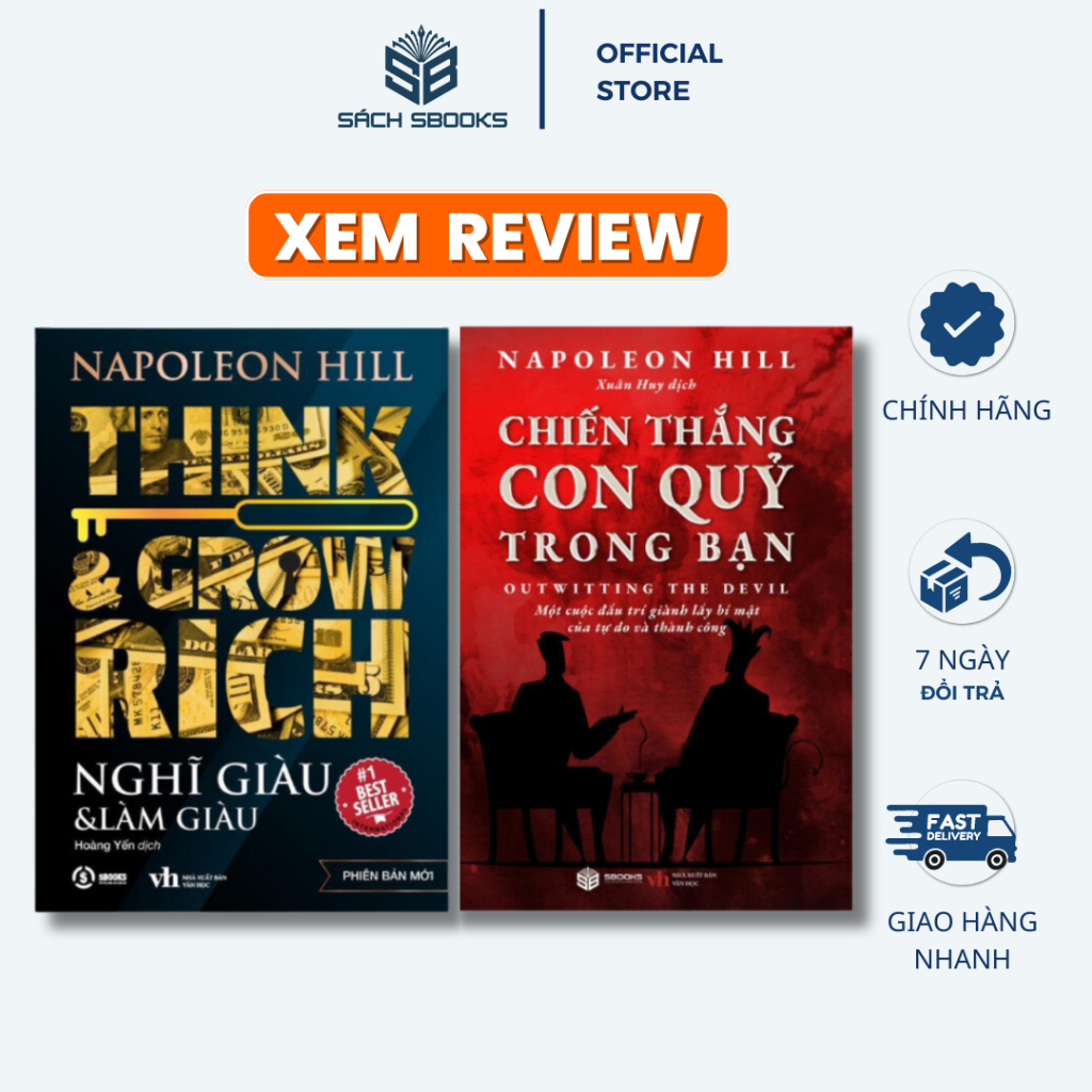 Sách Combo 2 Cuốn: Nghĩ Giàu Làm Giàu + Chiến Thắng Con Quỷ Trong Bạn - Sbooks Store