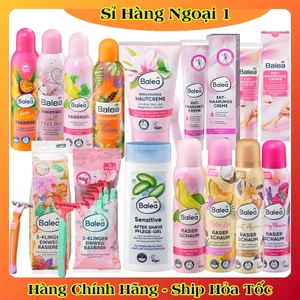 Combo bộ Kem ức chế lông mọc chậm dưỡng da sau wax lông, cạo lông Balea Đức - Date mới Đủ Bill