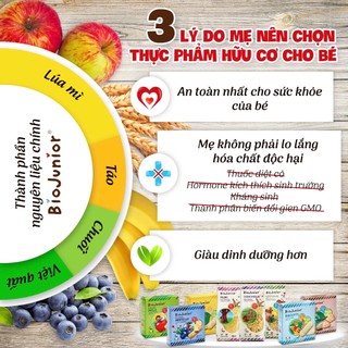 Mì ăn dặm hữu cơ Bio Junior cho bé từ 8 tháng tuổi