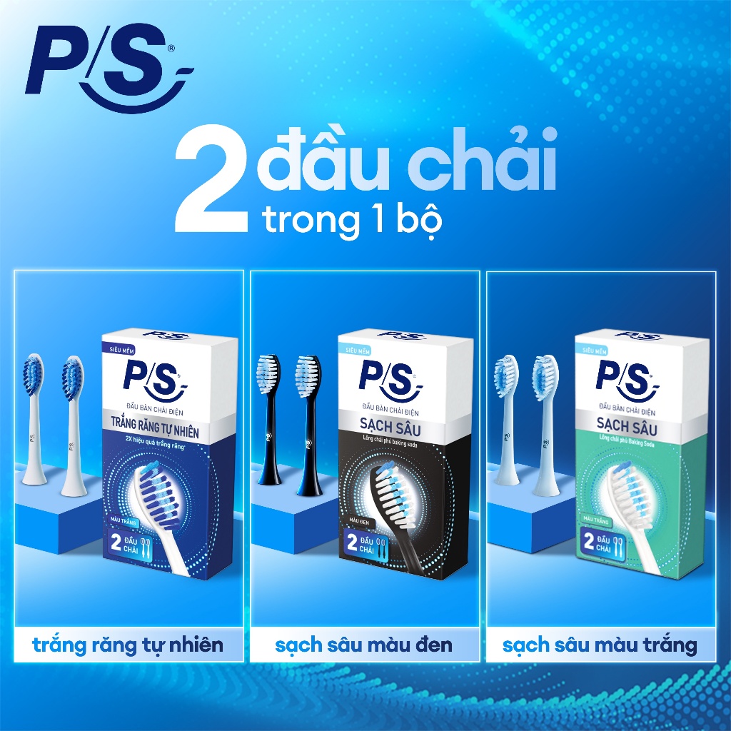 Ảnh Bộ 2 đầu bàn chải điện P/S (Thay đầu bàn chải mỗi 3 tháng) 2
