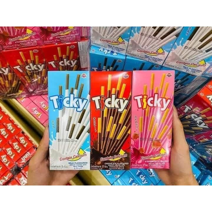 Bánh que Ticky Thái Lan vị socola 12 hộp *20g | Shopee Việt Nam