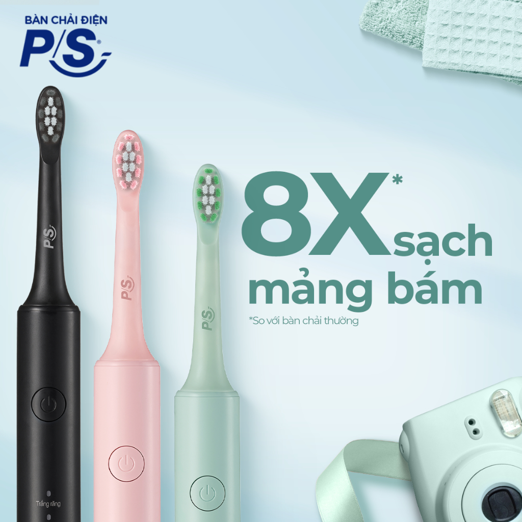 Ảnh Bộ bàn Chải Điện P/S Sonic Expert Chuyên Gia Sóng Âm - Công Nghệ Sóng Âm, Chải Sạch Mảng Bám Tới 8X 3