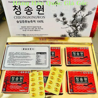 Tinh dầu thông đỏ hàn quốc Cheongsongwon cao cấp, hộp đỏ 180 viên