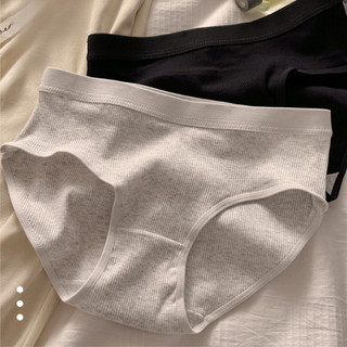 Quần Lót Nữ Cotton Gân Tăm Thoáng Khí Cạp Vừa Lưng Chun Co Giãn Thoải Mái King Shop L-2416