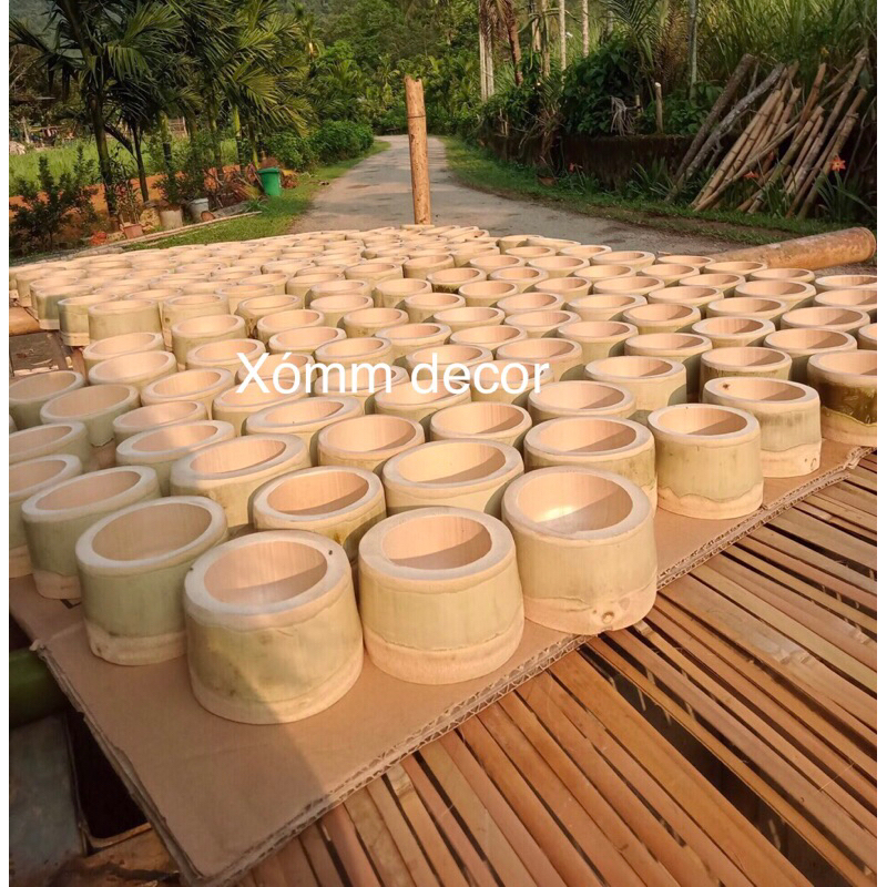 Cốc tre tự nhiên, ly tre, bát tre đựng đồ ăn , ống tre đựng nến thơm ...