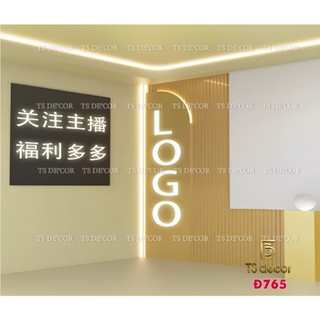 Phông Nền LiveStream giả góc 3D 5D chân thực giả đèn led sáng