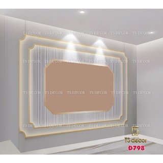 Phông Nền LiveStream giả góc 3D 5D chân thực giả đèn led sáng