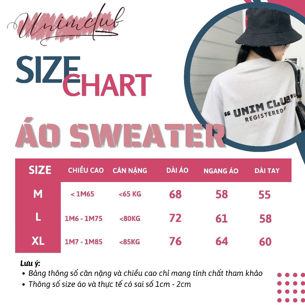 [Nỉ Cao Cấp] Áo Sweater Unim Texas Nỉ Chân Cua Cao Cấp Dài Tay Thu Đông Form Unim Fashion SWT03