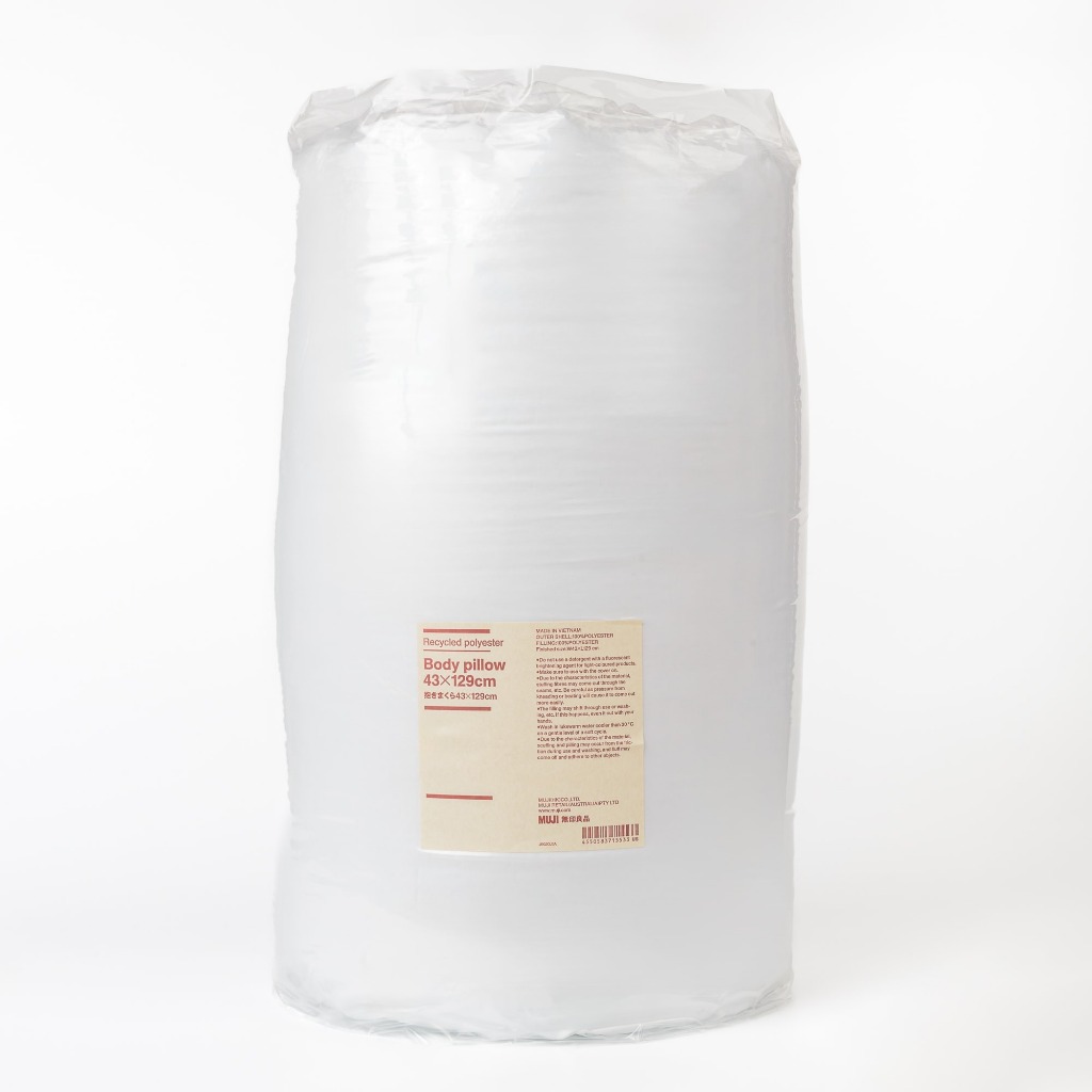 Ảnh Gối Ôm Polyester Tái Chế (Không Kèm Vỏ Gối) MUJI - 43x129cm 1