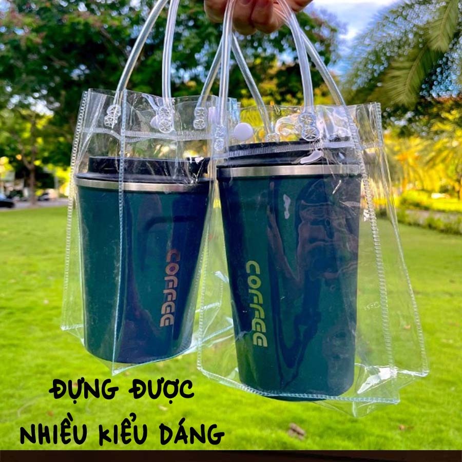[BẢO HÀNH BỂ VỠ] Túi Đựng Cốc, Túi Nhựa Trong Suốt Đựng Bình Giữ Nhiệt PK060