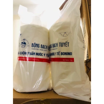 Bông y tế bông bạch tuyết cuộn 1kg dùng trong y tế thẩm mỹ viện