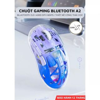 Chuột Không Dây Bluetooth FreeWolf A2 LED RGB 2 Mode Chip Original 3212 Siêu Mượt Chuyên Game